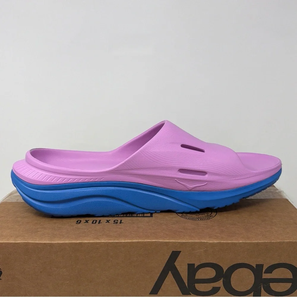 HOKA ORA Recovery Slide 3 Cyclamen Coastal Sky Sandals Men’s 14/ Women’s 16 NWT